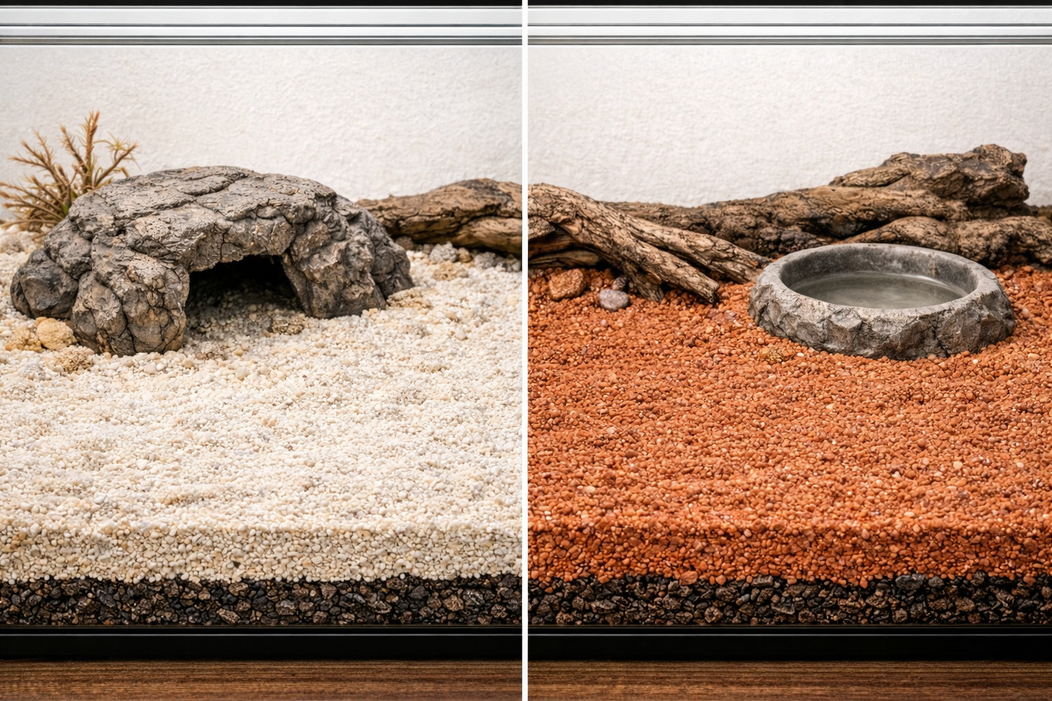 レプティサンド 砂漠の砂（4.5kg）白・赤｜乾燥系床材の選び方と混ぜ方ガイドの画像