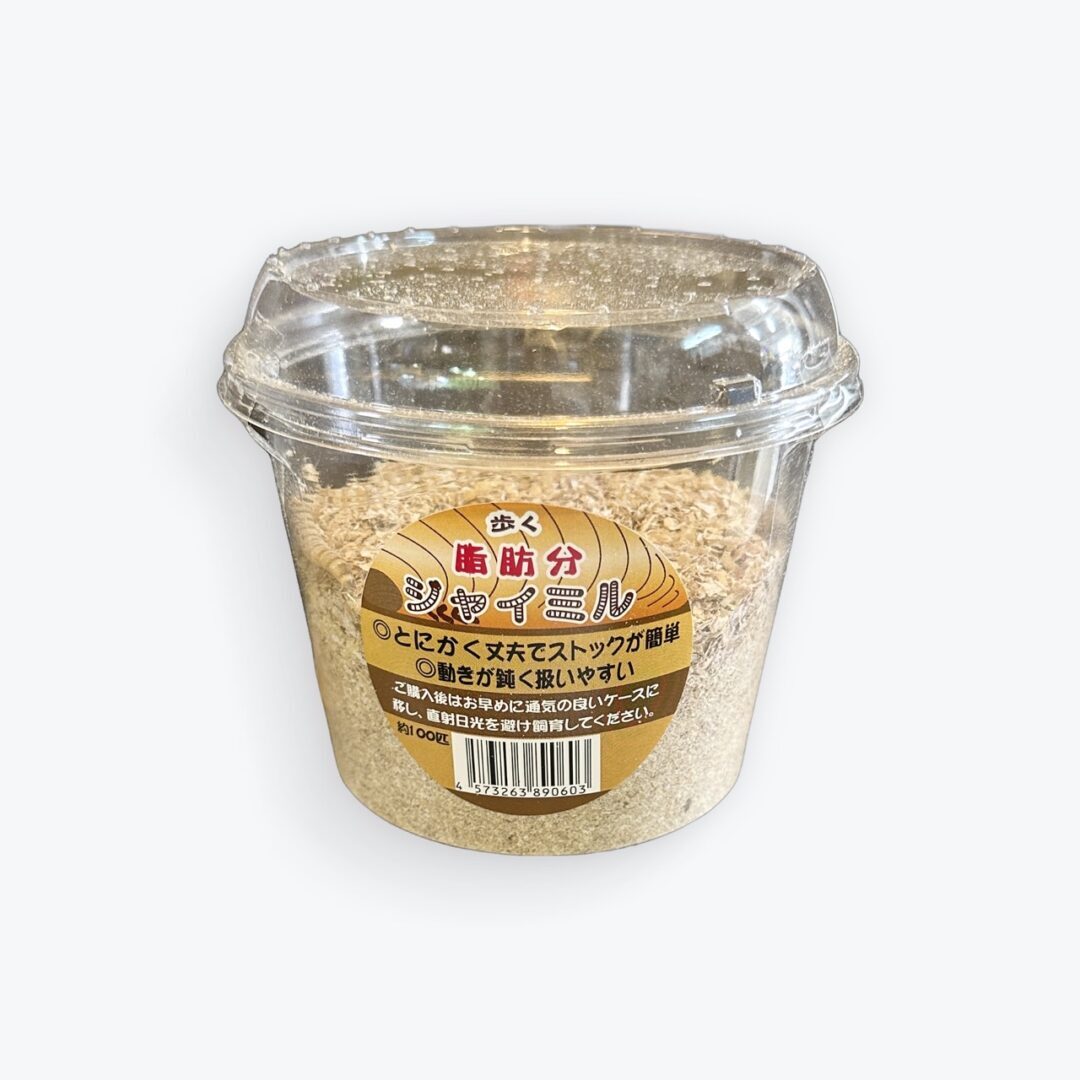 邑楽ファーム ジャイアントミルワーム（約100尾入）活餌｜常温保管・栄養添加のコツ｜ピュア☆アニマル（大田区）のトップイメージ