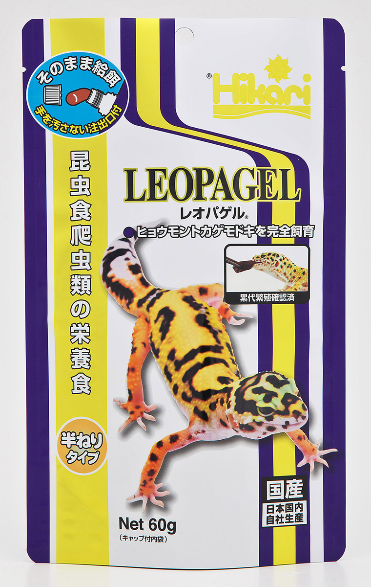 レオパゲル　昆虫食爬虫類の栄養食のメイン画像
