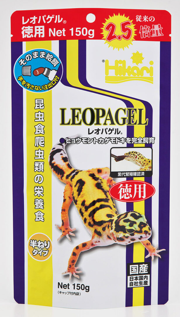国産 レオパゲル 60g 昆虫食爬虫類の栄養食 餌