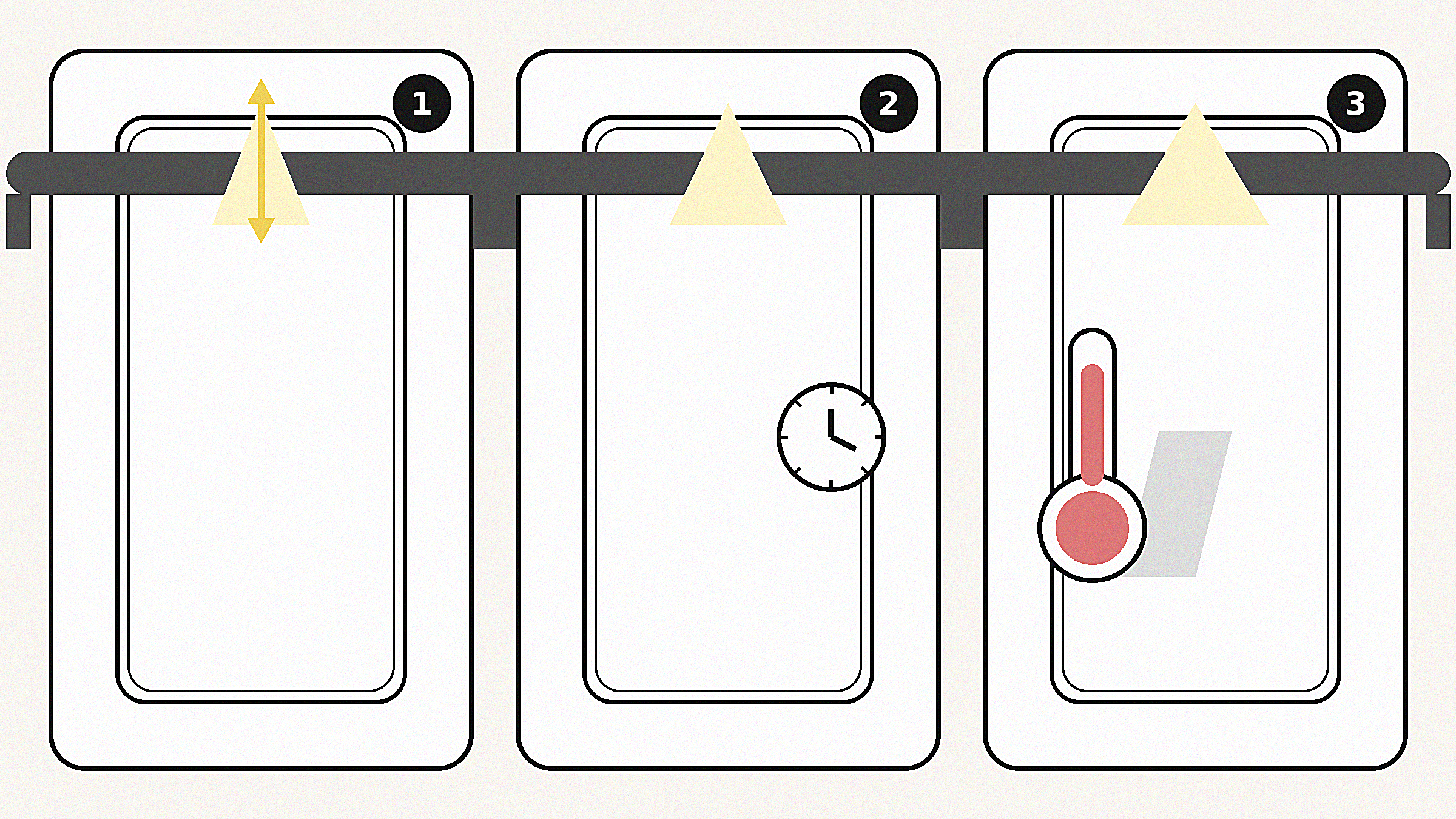 照明の考え方(距離・タイマー・熱)