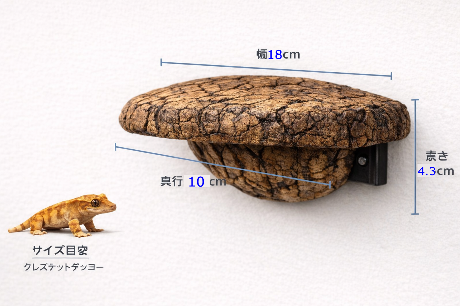 Zoo Med マッシュルームレッジ｜爬虫類・両生類の高所レストスポットに｜ピュア☆アニマルの画像