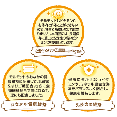 日本ペットフード パルONE モルモットフード 3種の野菜ミックス