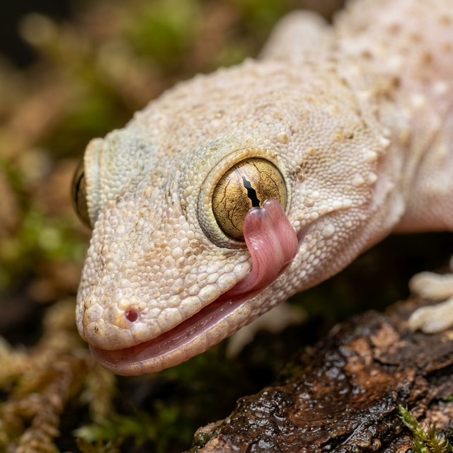 ニホンヤモリの目元