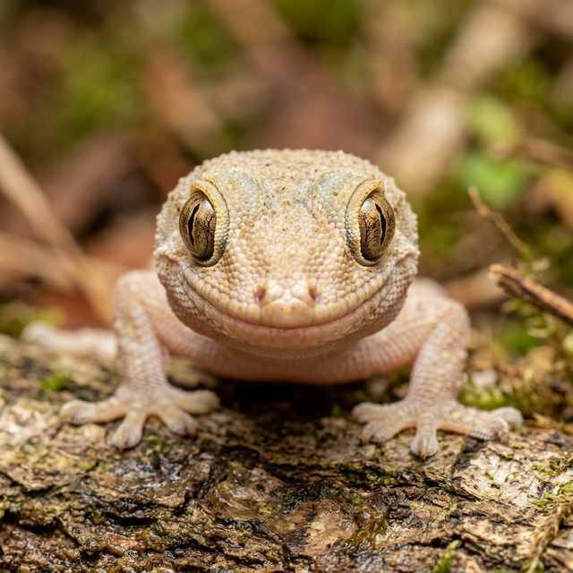 ニホンヤモリの顔