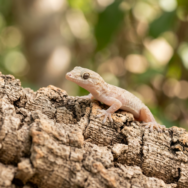 自然な姿のニホンヤモリ